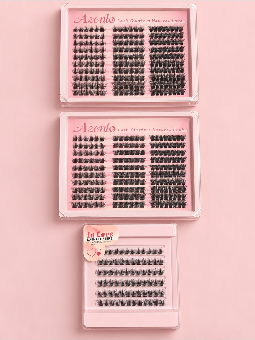 3 pack Black Lash Clusters - Natural Look